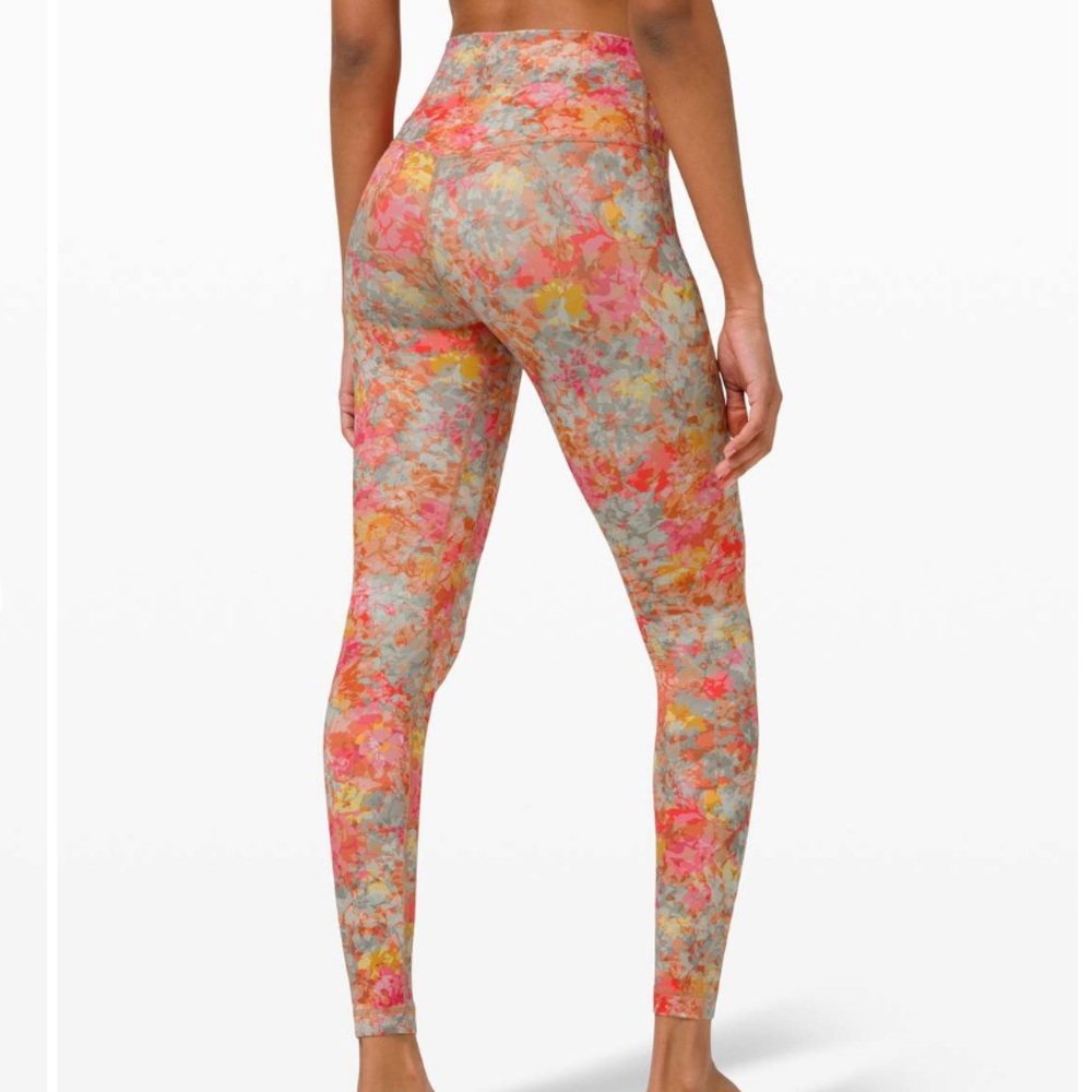 Lululemon Align Leggings 28” 4 Inflorescence Multi Pink Floral W5BZ0S